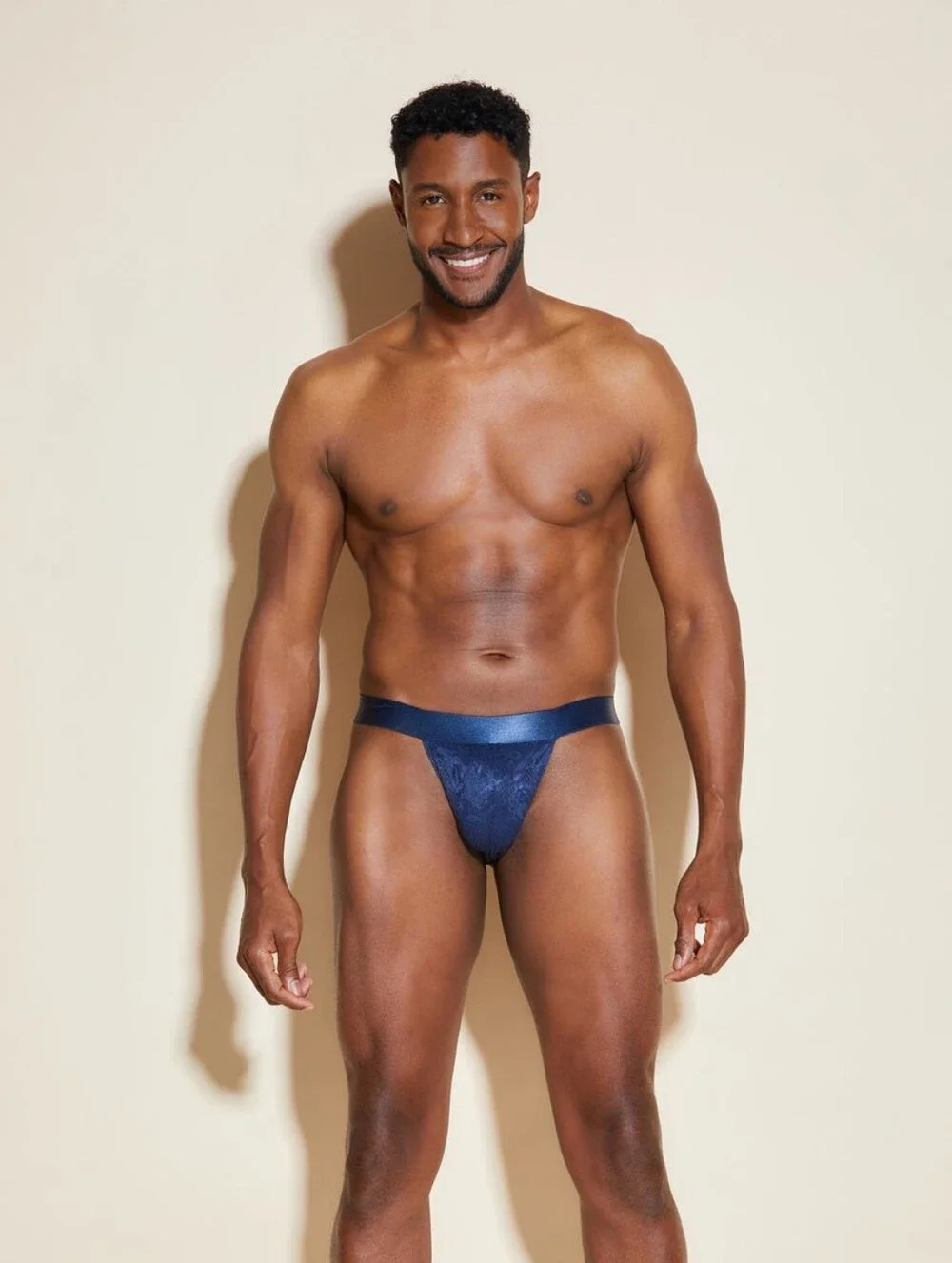 Cosabella Navy Lace Jockstrap